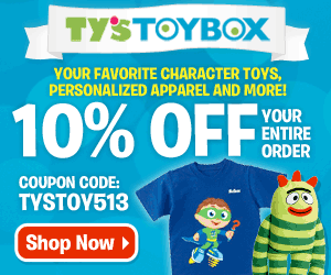 Save 10% on all orders at TysToyBox.com