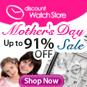 Save up to 91% off this Mother’s Day at DiscountWatchStore.com