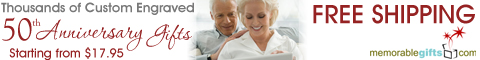 50th Personalized Wedding Anniversary