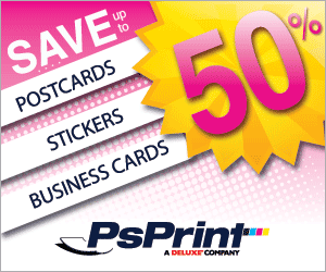 Save up to 50% Off on Stickers, Business Cards & More...