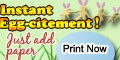 Printable Easter games. Instant eggs-citement! Just add paper