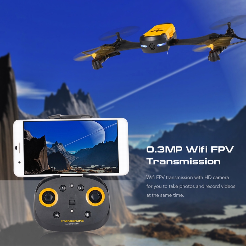 $5 Off Cheerson CX-70 Transformable Bat Drone Watch RC Quadcopter,free shipping $53.99(Code:TT7995) from TOMTOP Technology Co., Ltd