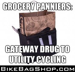 Grocery, Shopping, and Market Panniers for Bikes
