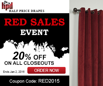 Half Price Drapes Red Sales Event