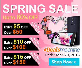 Spring Sale! Save Up to $15 OFF at Dealsmachine! (Ends: Mar.20, 2015)