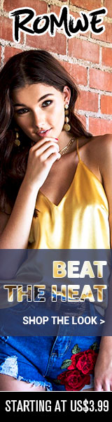 Beat the Heat Sale at Romwe.com - All included items starting at $3.99 at ROMWE.com! ends 6/19