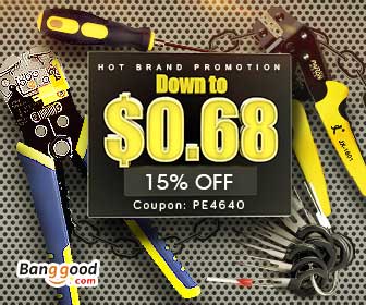 15% OFF Coupon for Hot Brand Paron Tools & Excellway Terminals from BANGGOOD TECHNOLOGY CO., LIMITED