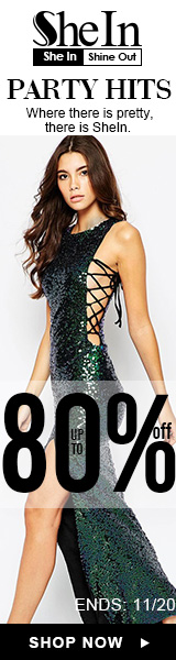 Save up to 80% off on Party dresses at SheIn.com! Ends 11/20