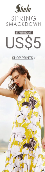 Spring Prints Sale - All Items starting at $5 at SheIn.com! Ends 3/6
