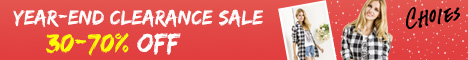 2016 Year End Clearance in choies.com - 30%~70% off