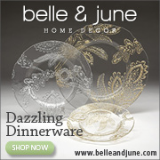 Shop Dazzling Dinnerware for your holiday table at belleandjune.com