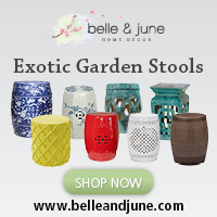 Take Your Home and Garden Décor to a Designer Level With exotic handcrafted garden stools. FREE SHIPPING!