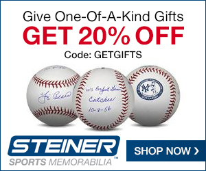 20% Off at Steiner Sports with code GETGIFTS