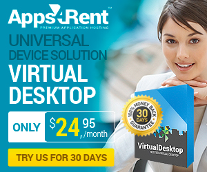 No hardware. No software. No boundaries. Anywhere. Anytime! Apps4Rent Hosted Desktop with Microsoft &amp; Citrix. Securely deliver thousands of corporate apps and           desktops to mobile devices, anywhere
