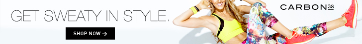 Get Sweaty in Style with Carbon38. Shop Now