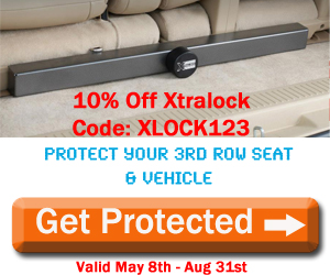 Save 10% off XtraLock - 3rd Row Seat Lock for GM Vehicles! Use Code: XLOCK123 at checkout, Valid through 8/31/14. Get Protected!