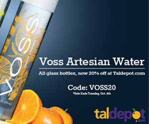 20% OFF For Any Voss Glass Bottle
