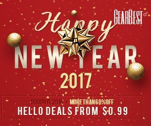 Grab Deals from $0.99 and More than 60% OFF @GearBest! Starts on Dec. 26th.