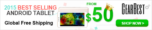Global Free Shipping and Low to $50 for 2015 Best Android Tablets @gearbest.com
