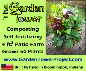 Terracotta Composting 50-Plant Garden Tower by Garden Tower Project