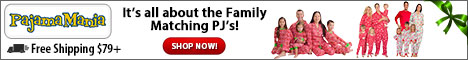 It’s all about the family matching PJ’s from PajamaMania.com