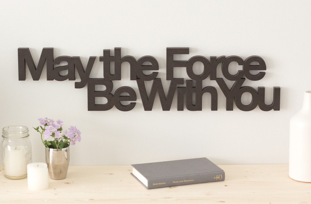 Modern Wooden Word Signs