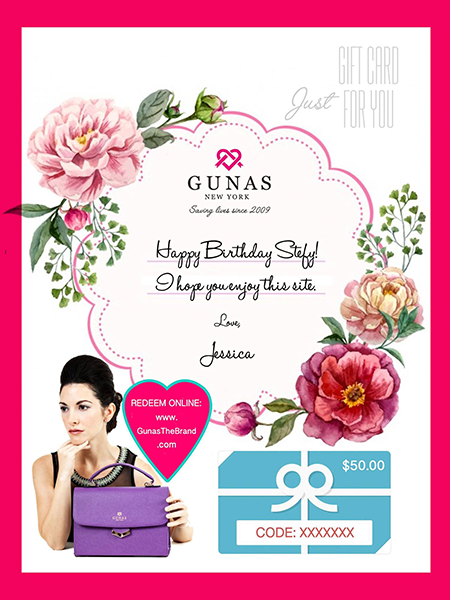 GUNAS New York Gift Card