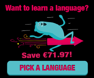 Save €71.97 on language learning!