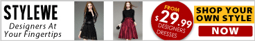 Designers' dresses at StyleWe