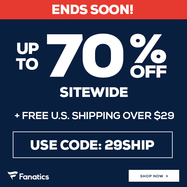 shop for your holiday gifts at fanatics and save big.
