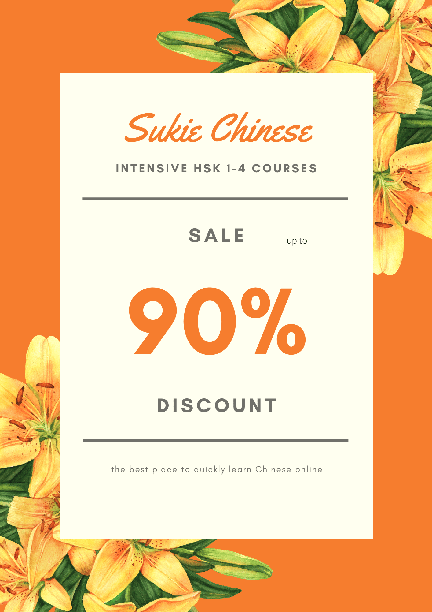 90% OFF on HSK Courses to Learn Chinese Fast