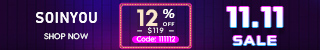 Soinyou 11.11 SALE $25 OFF $159+ CODE: 111125.