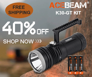 Free Shipping: Take 40% OFF for Acebeam K30GT Kit