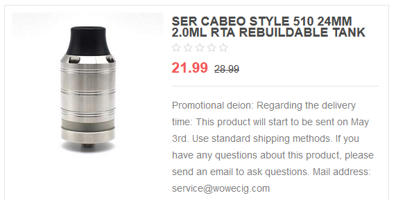 Preferential purchase $ 21.99 SER Cabeo