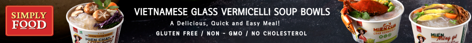 Simply Food's famous glass vermicelli instant noodle bowls that come in three different delicious broths that include chicken, crab, and mushroom!  These noodles are gluten-free and have a glass liked appearance and chewy texture! 