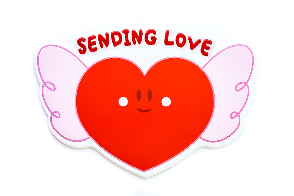 Send your friends and family some love via snail mail with this adorable puffy heart! Puffy Postcards are also available in box sets of 3.  Send with love and make it puffy!