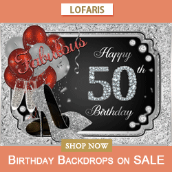 birthday backdrop - Lofaris