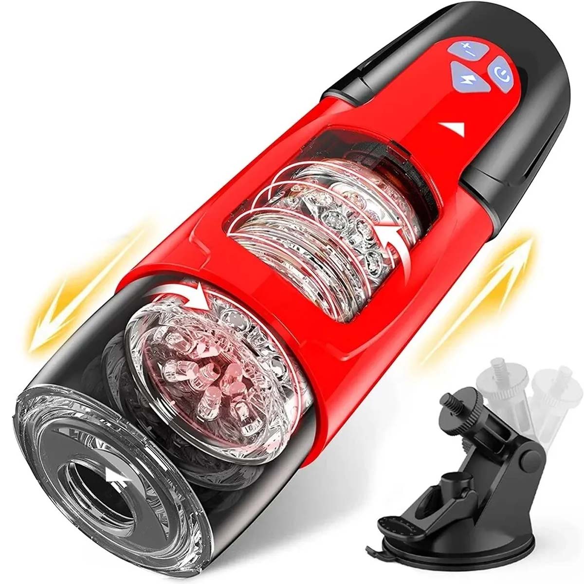 Ltd - 20% Thrusting Rotating Automatic Male Masturbator with Suction Cup