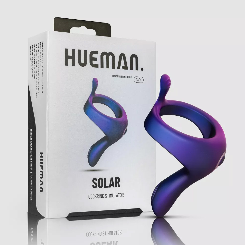 Ltd - 15% Hueman Eclipse Cock Ring with Vibrating Perineum