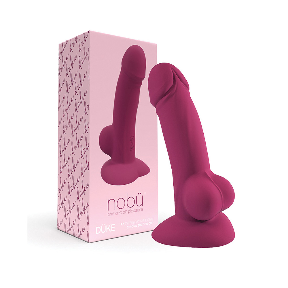 Ltd - 15% Nobu Duke Vibrating Dong Silicone Dildo with Suction Cup