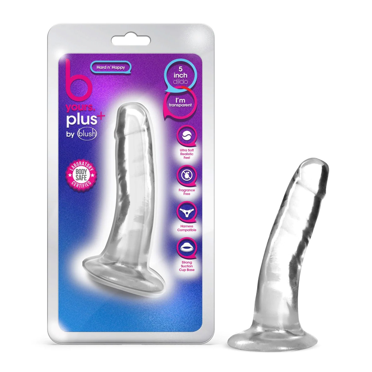 Ltd - 10% Blush B Yours Plus Hard N Happy Realistic G-Spot Dildo