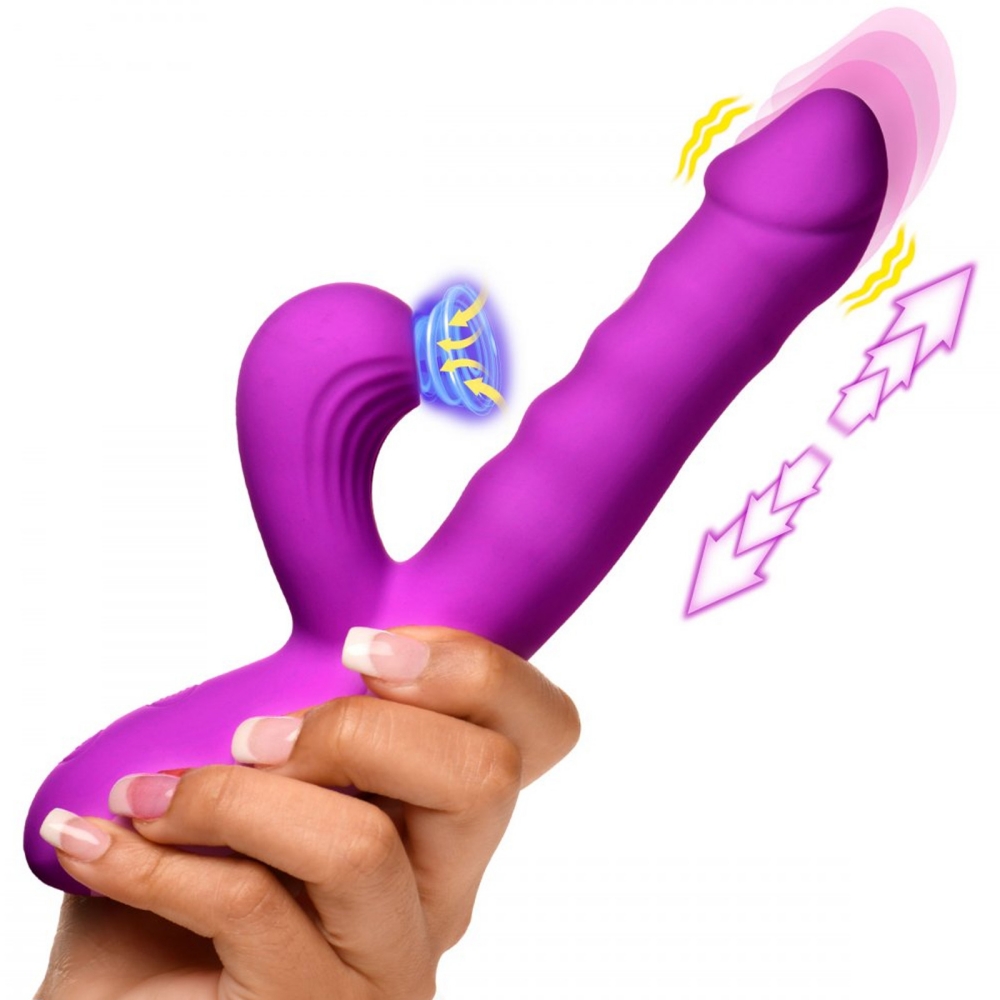 Ltd - 15% Thrust Wave Thrusting & Sucking Rabbit Vibrator