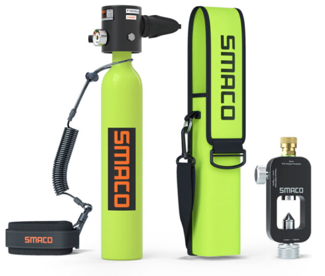 Portable SMACO S300 Plus 0.5l mini diving tank: starting from $149.99