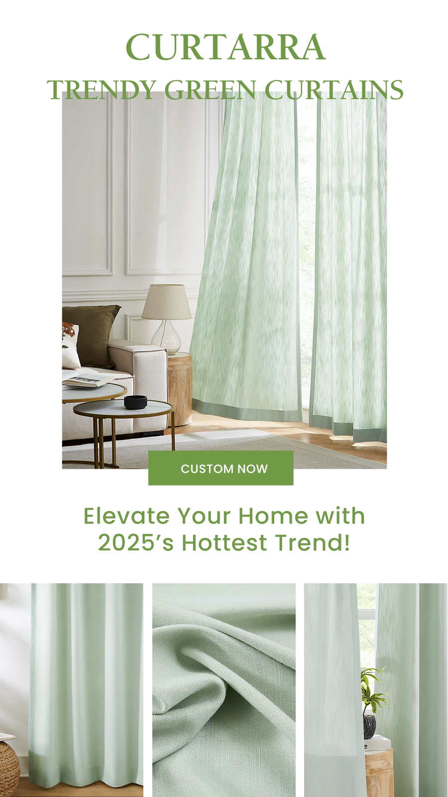 15% OFF Custom Curtains | code: SS15