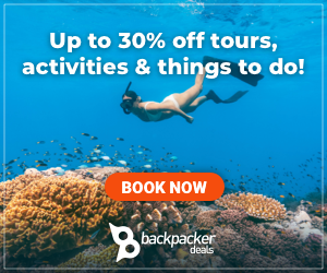 Up to 30% off tours, activities &amp; things to do | Backpacker Deals