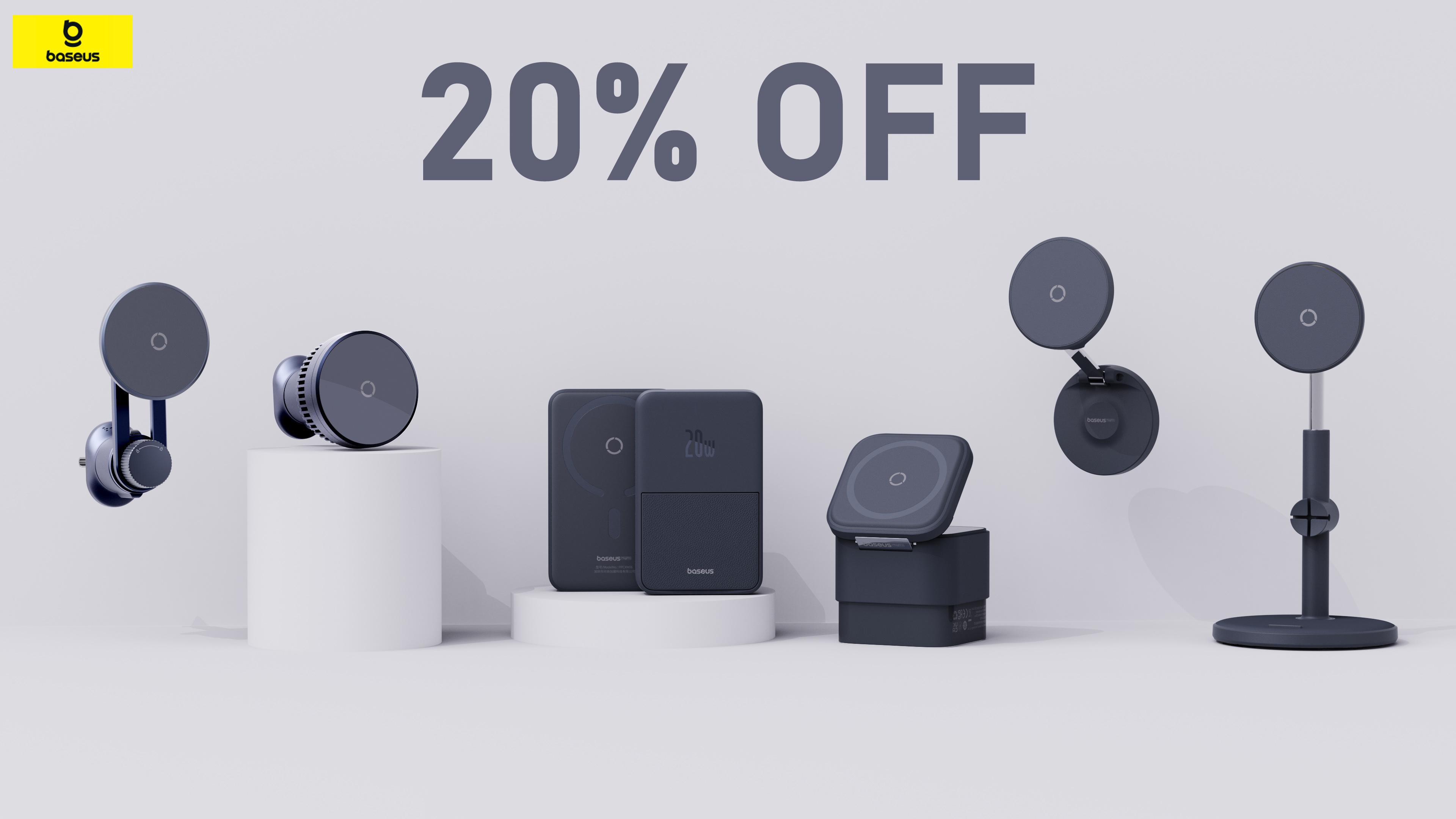Get 20% Off on Baseus Magnetic Series
