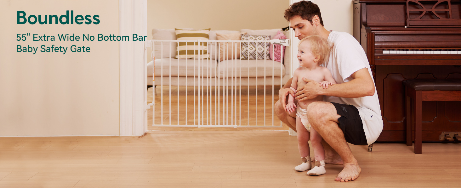 Meet the Babelio Auto-Close 2-in-1 Gate, a versatile solution for keeping toddlers and pets safe. Available in two sizes, 26-43 inches and 31.5-55 inches, it's ideal for a variety of spaces including stairs, doorways, and hallways. Choose from two heights
