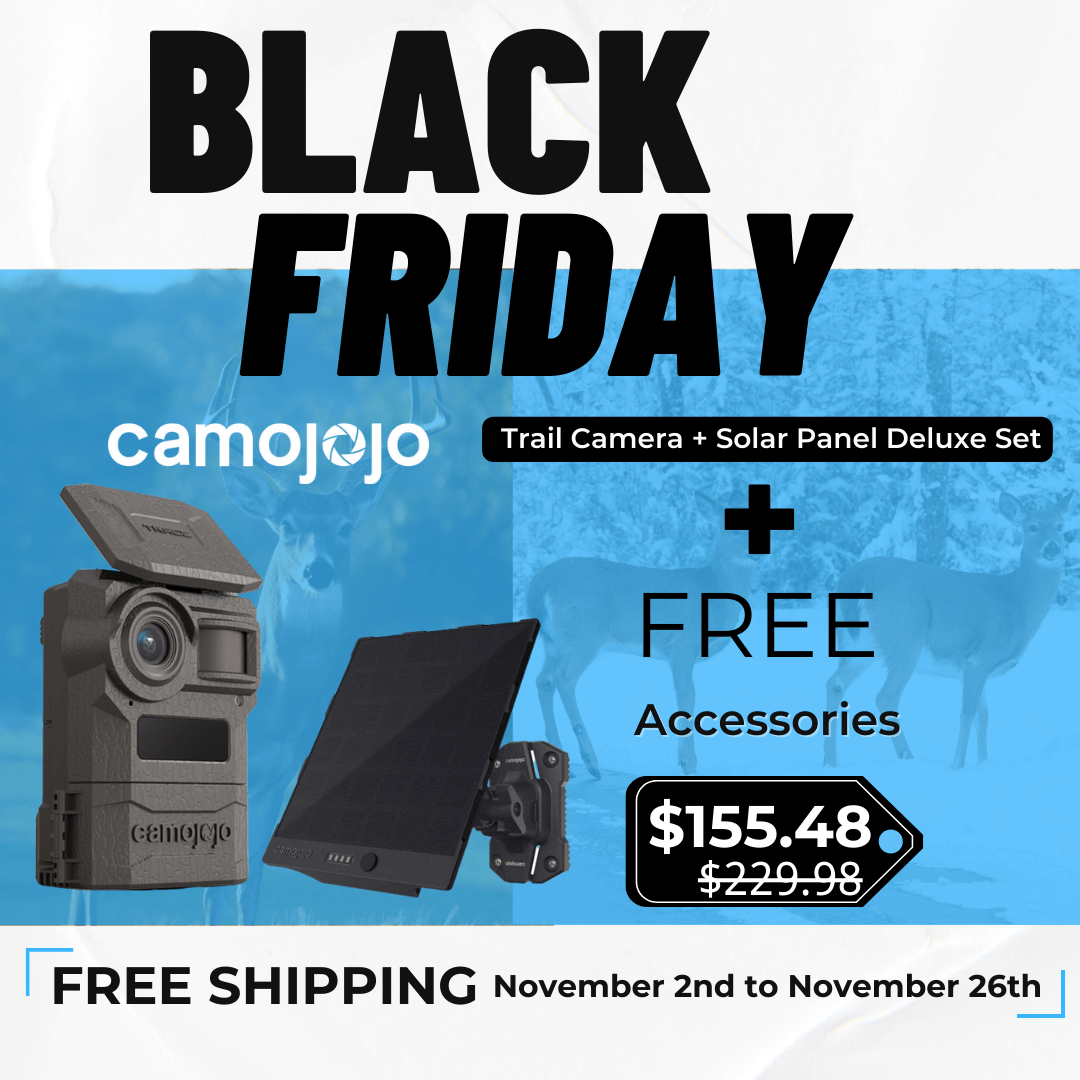 Camojojo Trail Camera and Solar Panel
