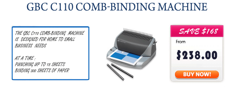 GBC C110 comb-binding machine