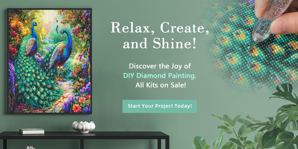 Discover the Joy of DIY Diamond Painting. All Kits on Sale!